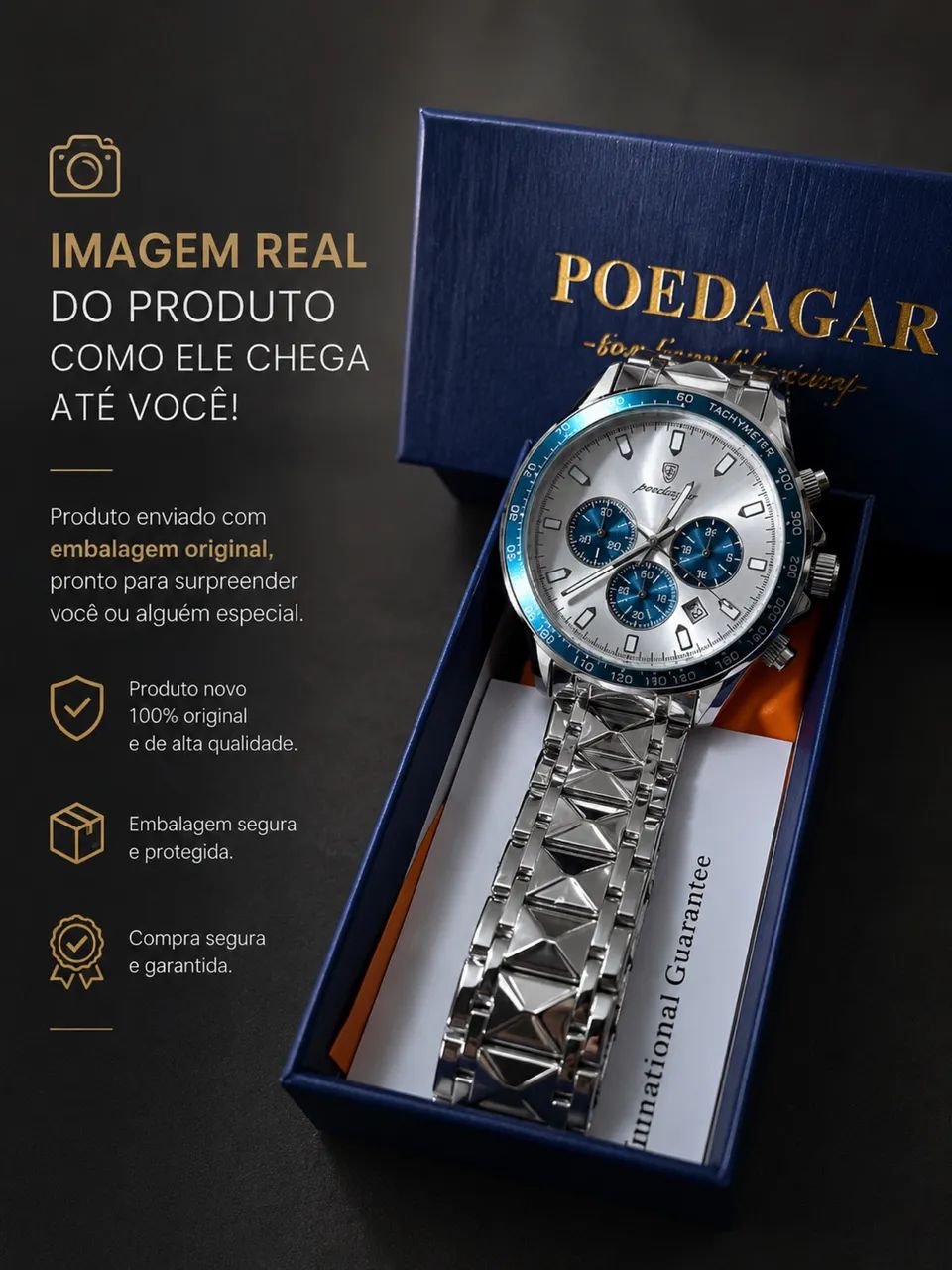 Lançamento relógio de luxo 2026, importado, robusto, pesado de qualidade. - Foto 3