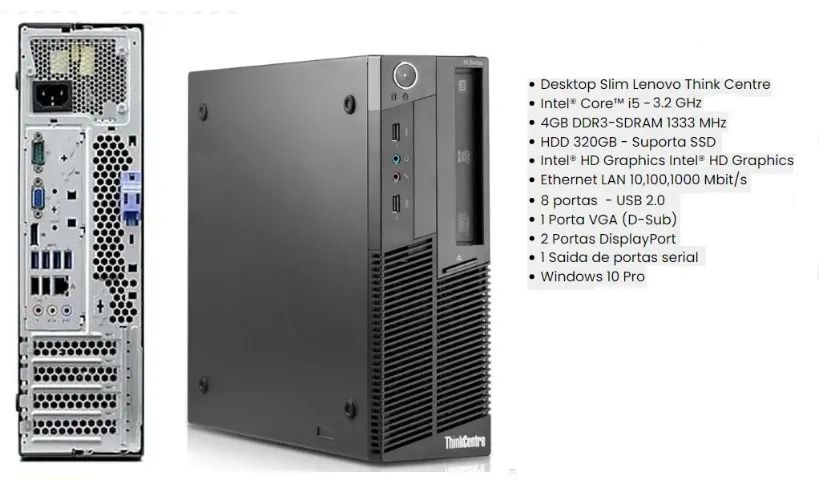 Computador Lenovo i5 com Monitor Dell - Foto 2
