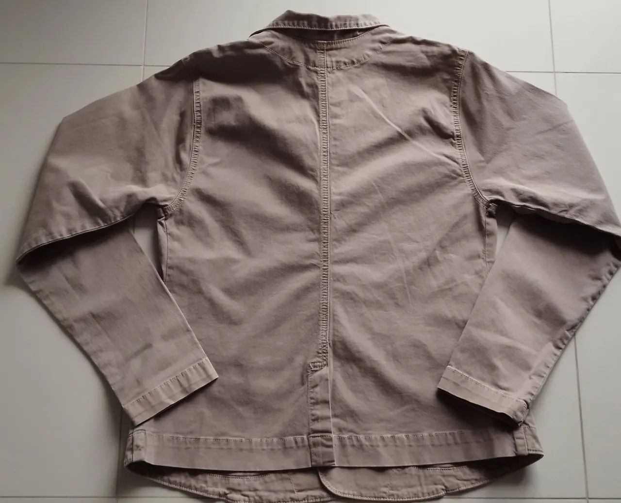 Blazer Tam G Marrom Claro Jeans com elastano  - Foto 2