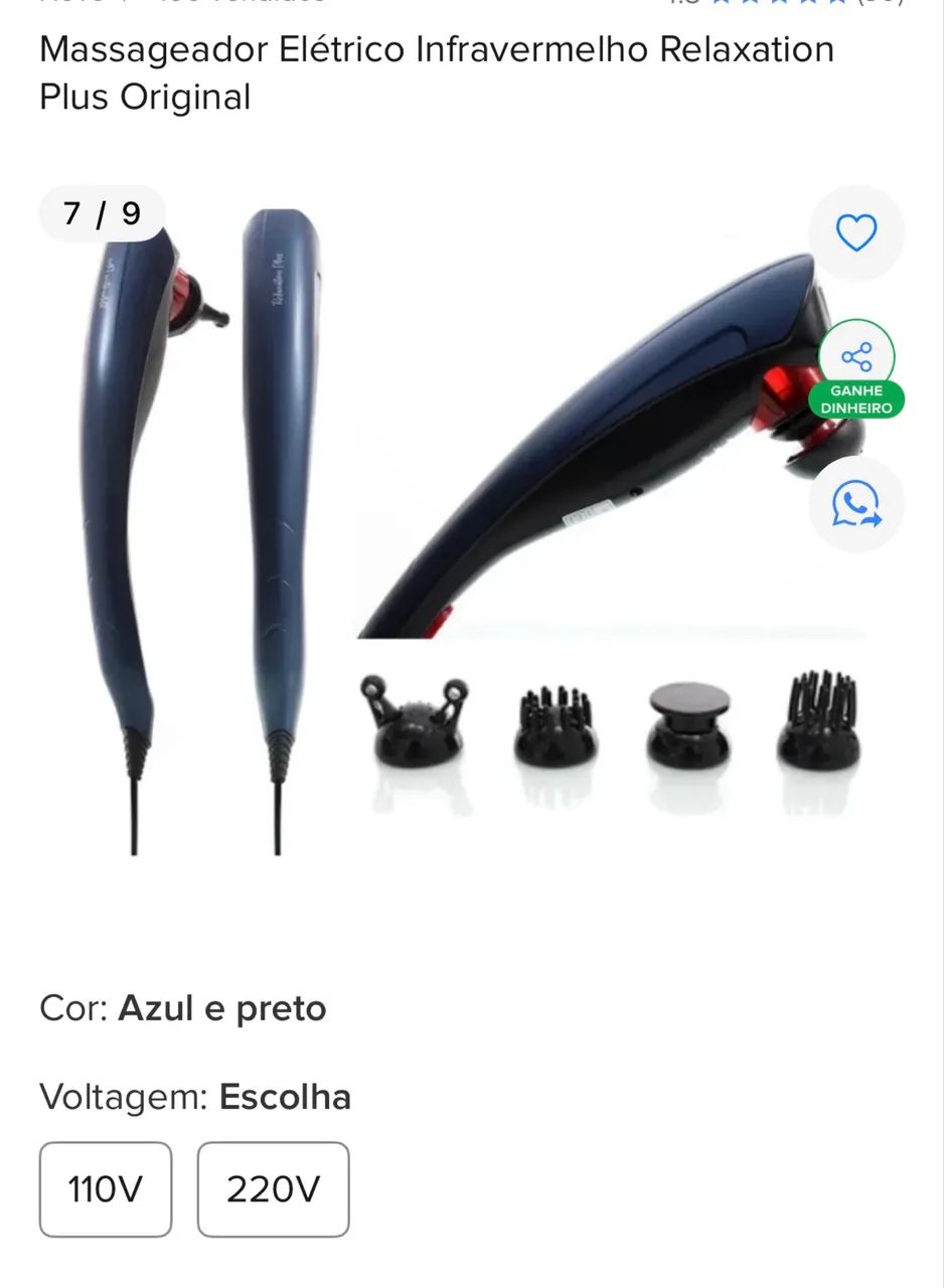 Massageador Elétrico Infravermelho Relaxation Plus Original - Foto 2
