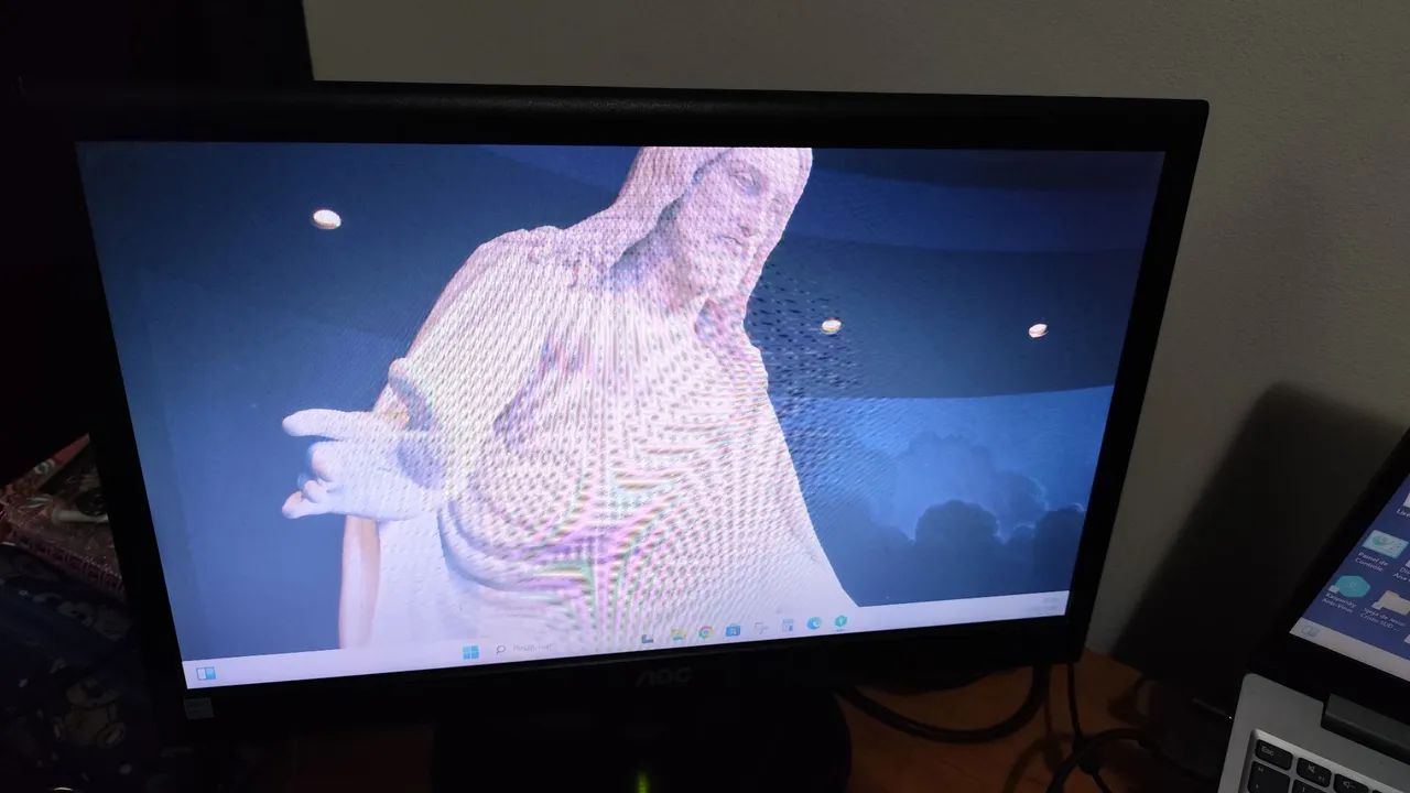 Monitor AOC LED 18,5" - Funcionando - Foto 2