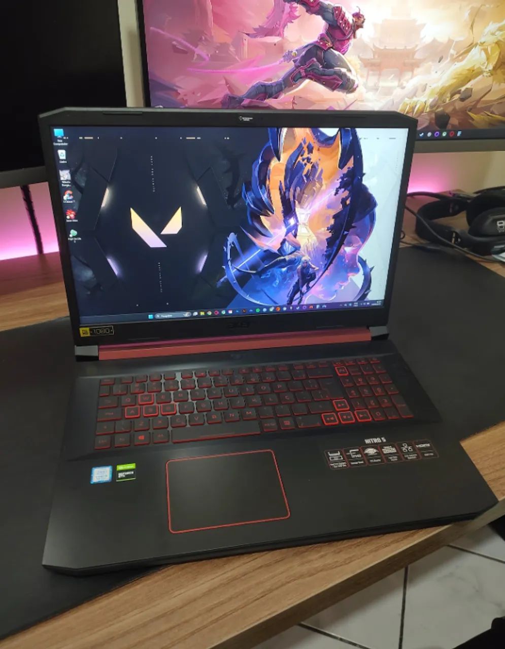 Notebook Gamer Nitro 5 32GB RAM 2TB HD + 500GB NVMe GTX 1650 Intel i5  - Foto 3