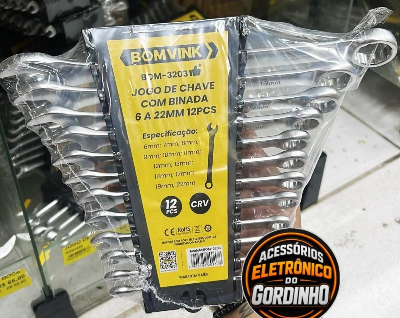 Jogo de chave combinada 12pçs 