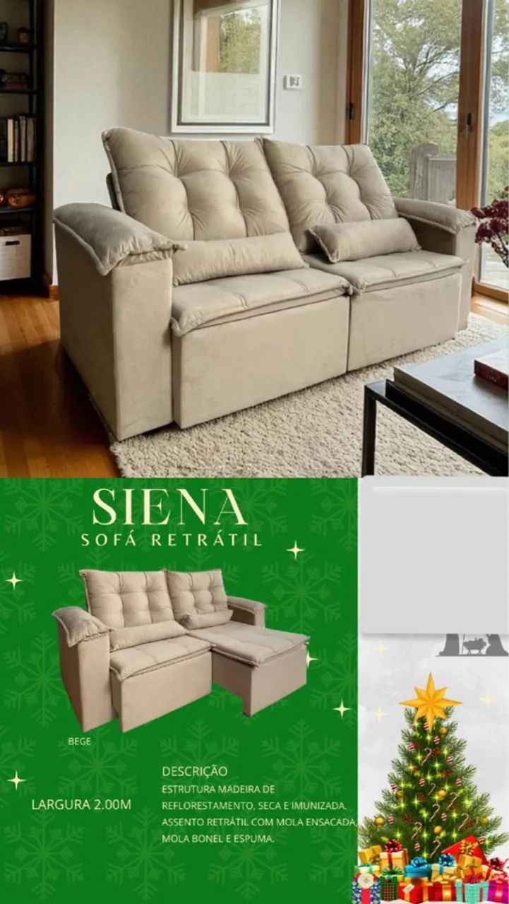 !!SOFA NOVO!! 12 x 152,90!!! Pronta entrega!! Várias cores  - Foto 2