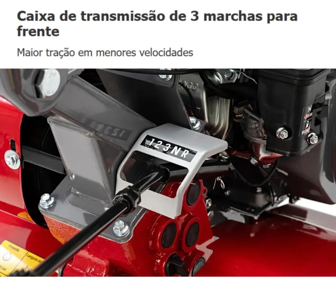 Motocultivador Tratorito Branco 7.5hp 3 Marchas - Foto 4