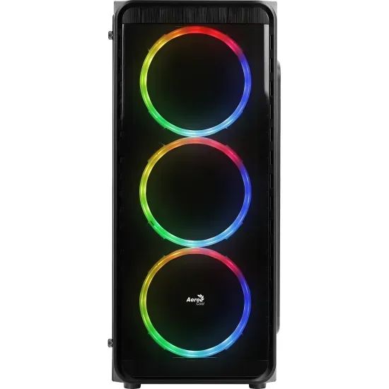 Gabinete Na Caixa Gamer Aerocool 5200 ATX 3 FANS RGB