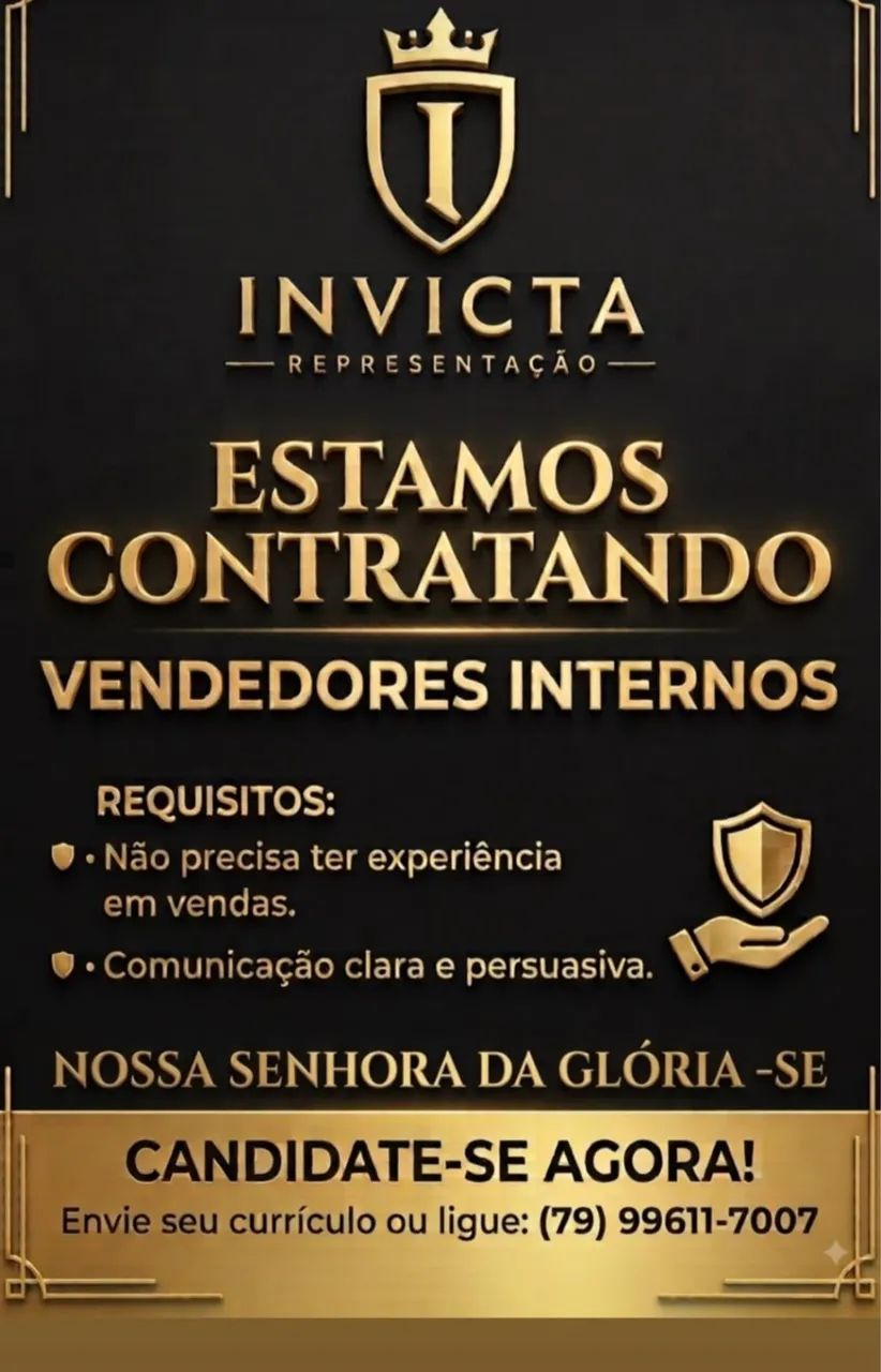 Vagas para vendedor interno 