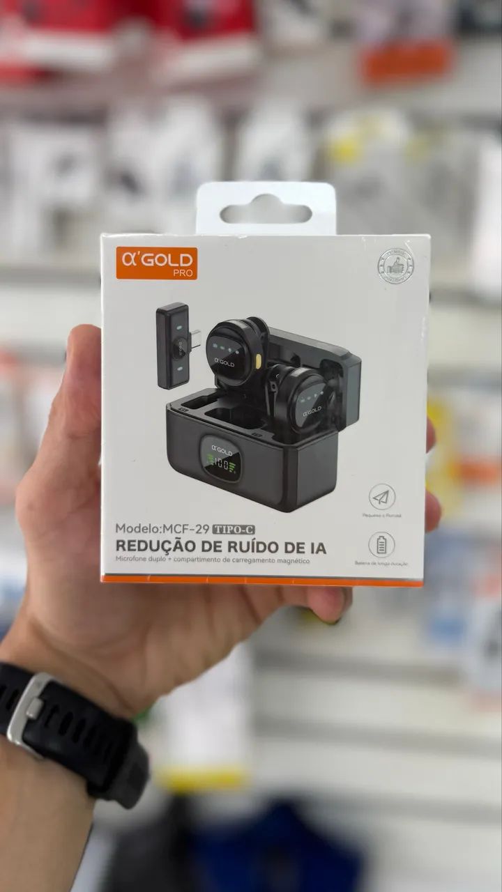MICROFONE SEM FIO ?GOLD PRO MCF-29