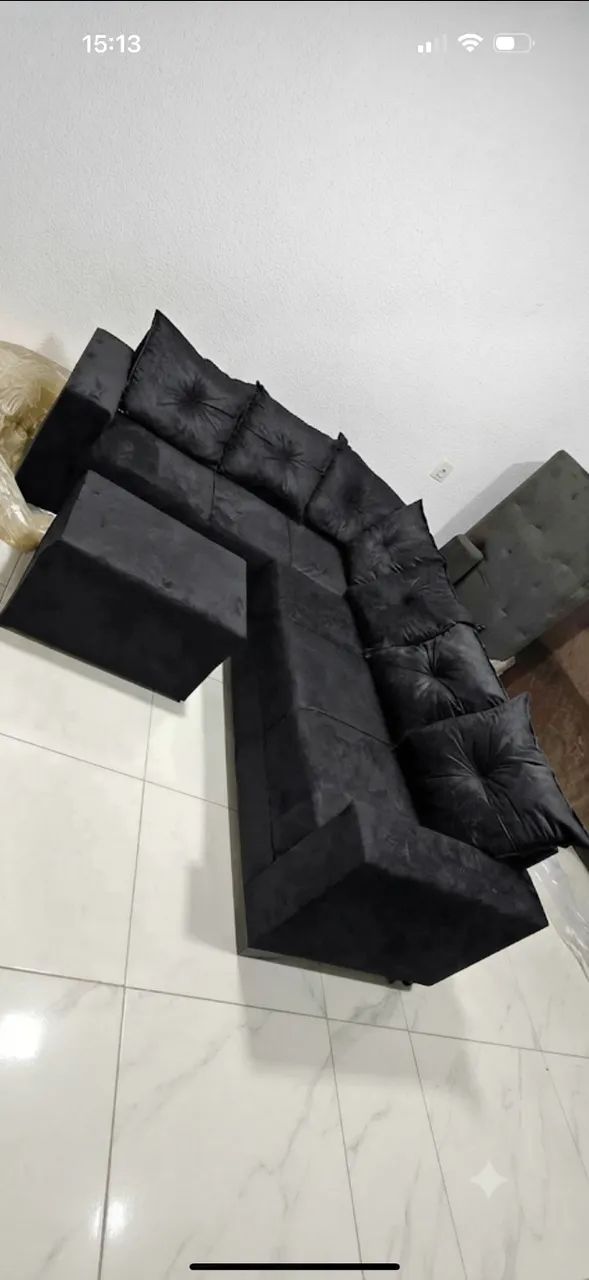Sofá de Canto 6 Lugares Novo