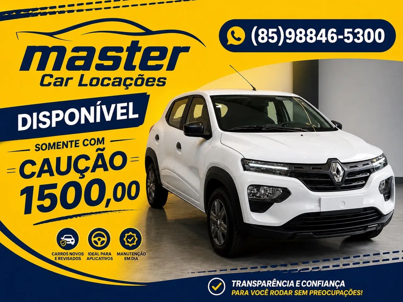 Carro para Uber e 99 - aluguel a pronta entrega, rápido e prático