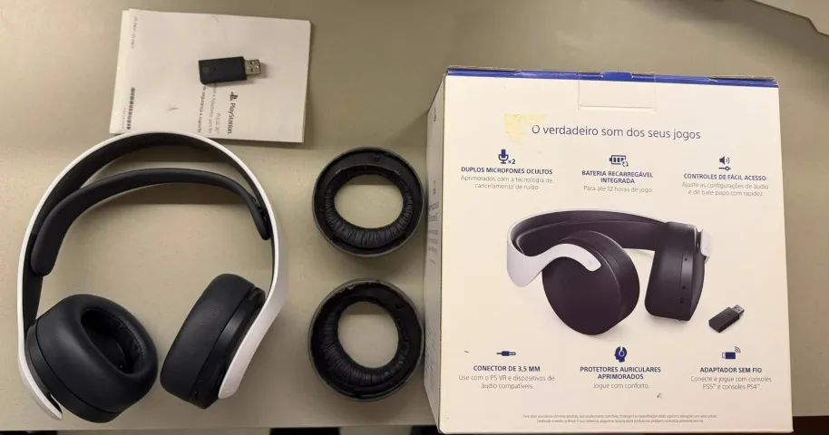 Headset Fone Sony Pulse 3D - PS5 - Excelente estado - Com caixa - Foto 5