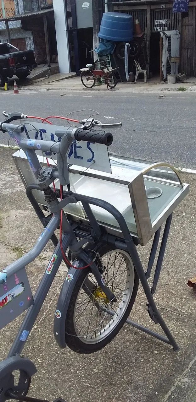 Bicicleta cargueira para venda de lanche - Foto 3
