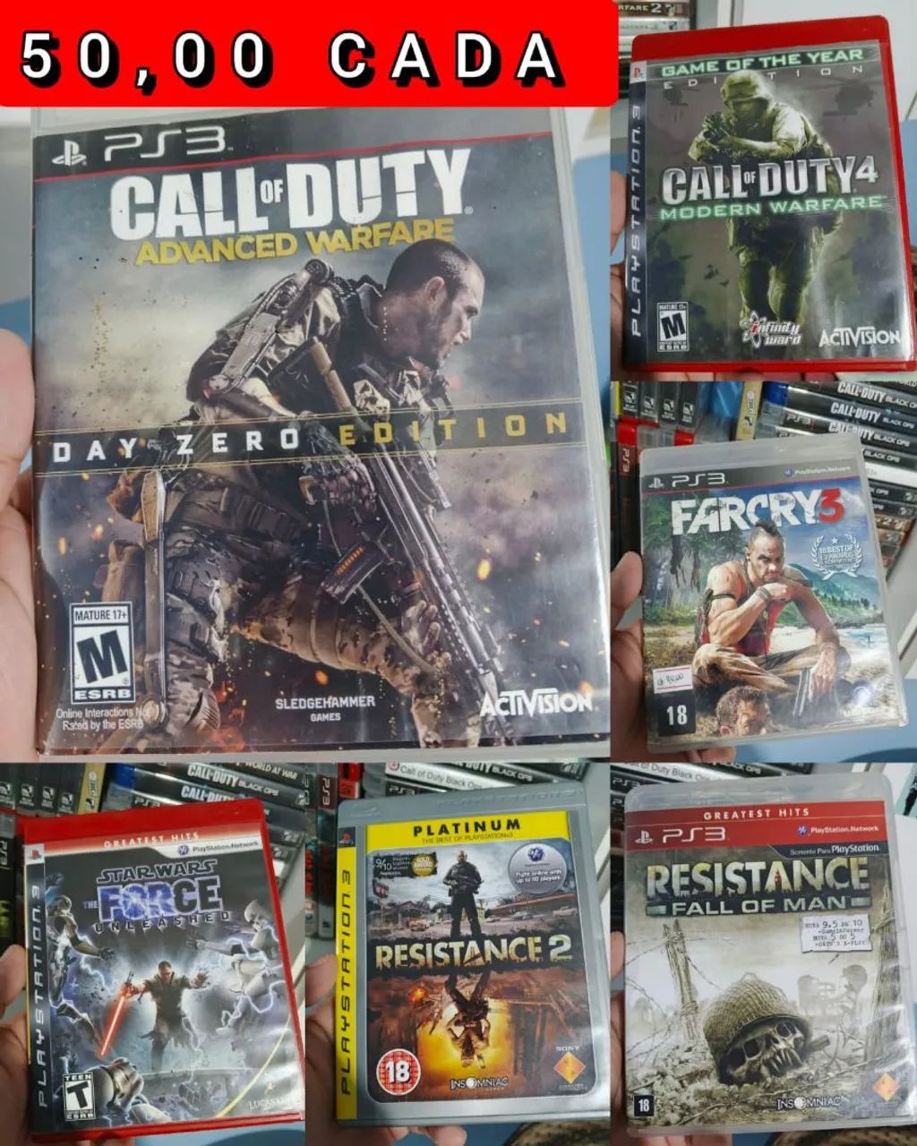 PS3 - Jogos seminovos 