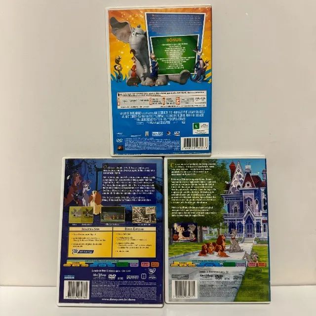 Lote com 3 DVDs Usados Infantis - Horton e mais - Foto 2