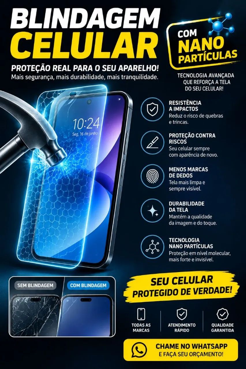 ? BLINDAGEM DE CELULAR COM NANO PARTÍCULAS ? EM DOMICÍLIO! - Foto 2