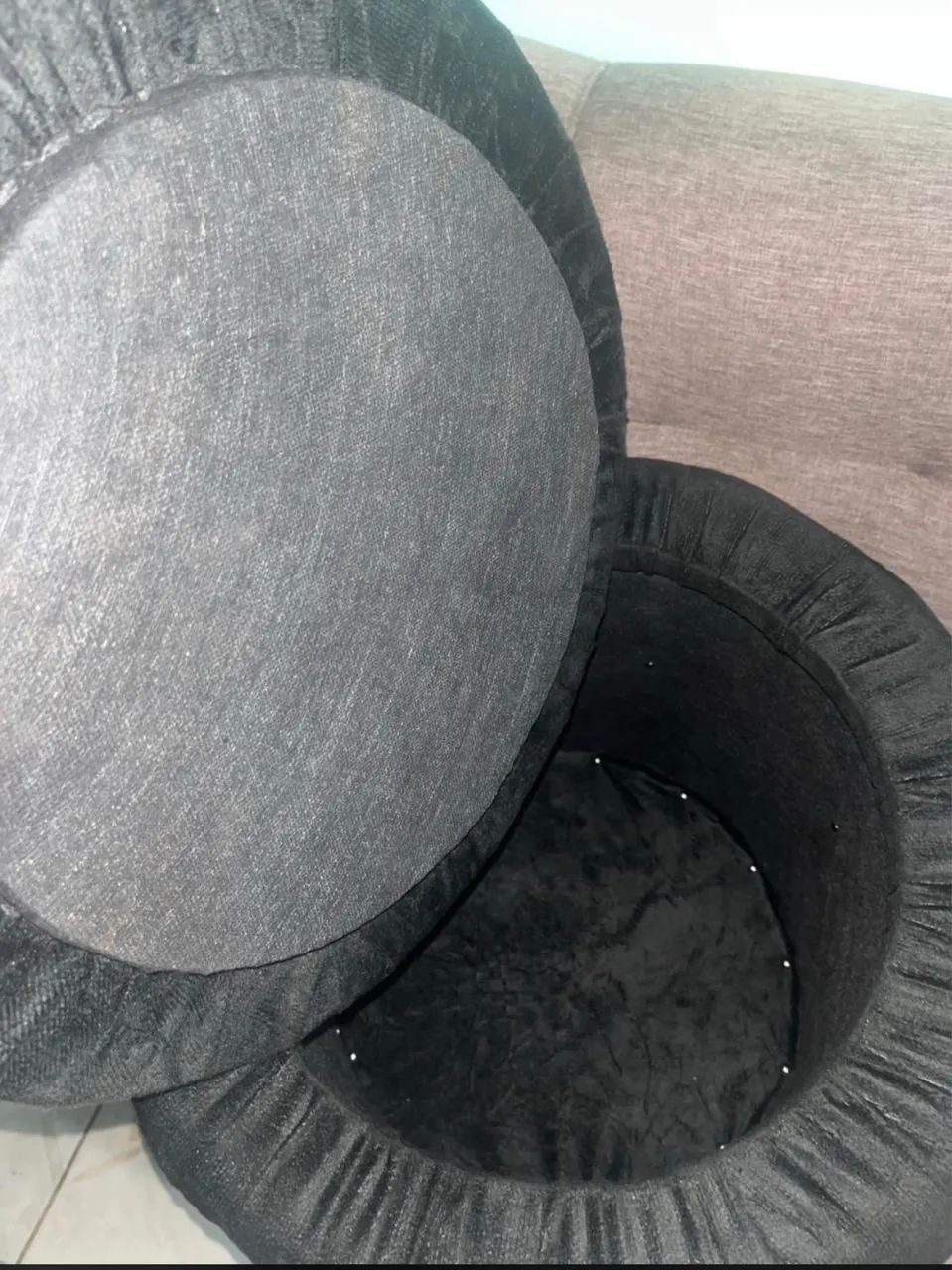 Puff redondo,Bau - Foto 4