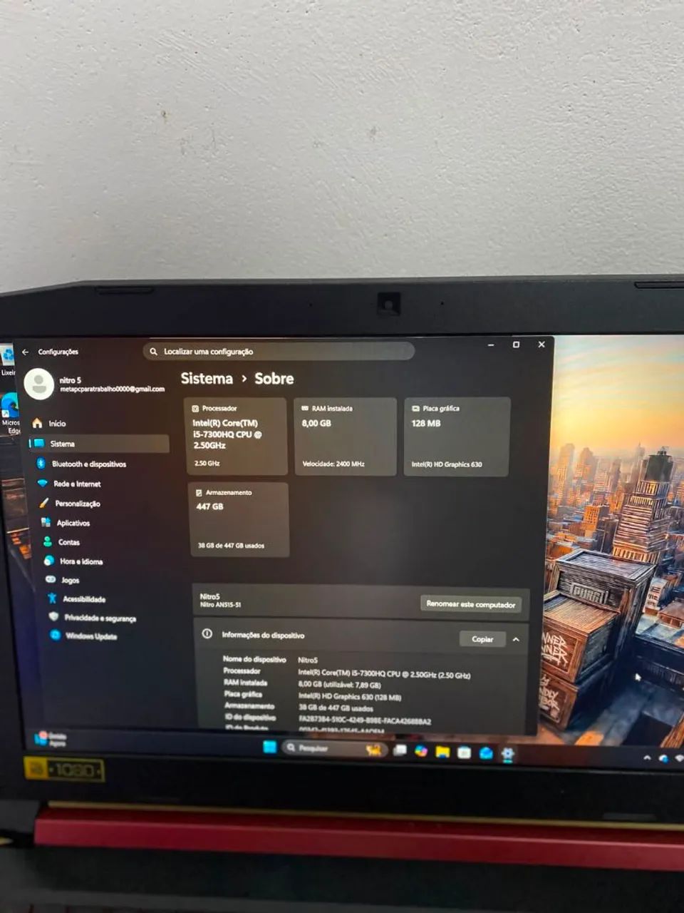 Notebook Nitro 5 - Foto 4