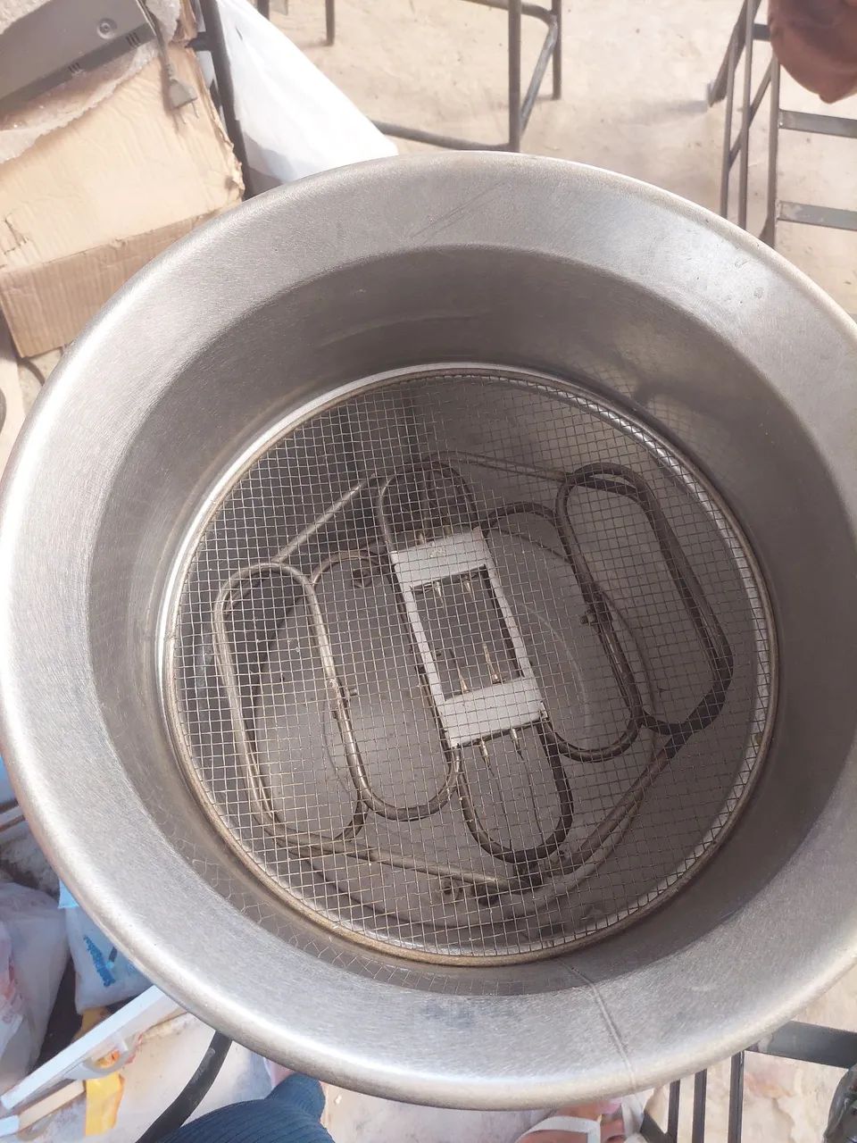 Fritadeira água e óleo