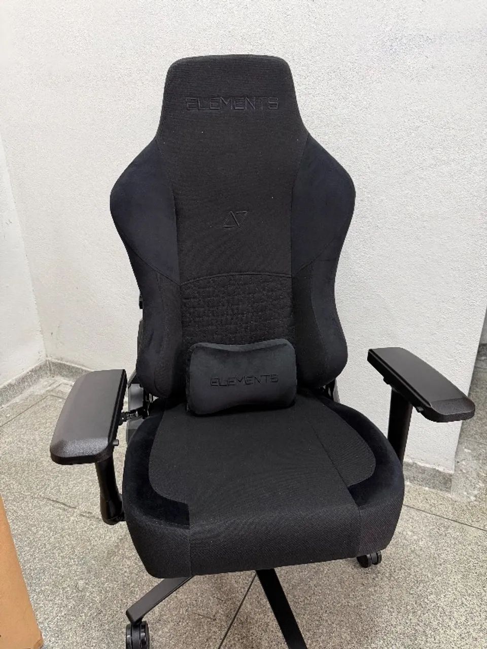 Cadeira Gamer Lunari Preta Elements - Foto 5