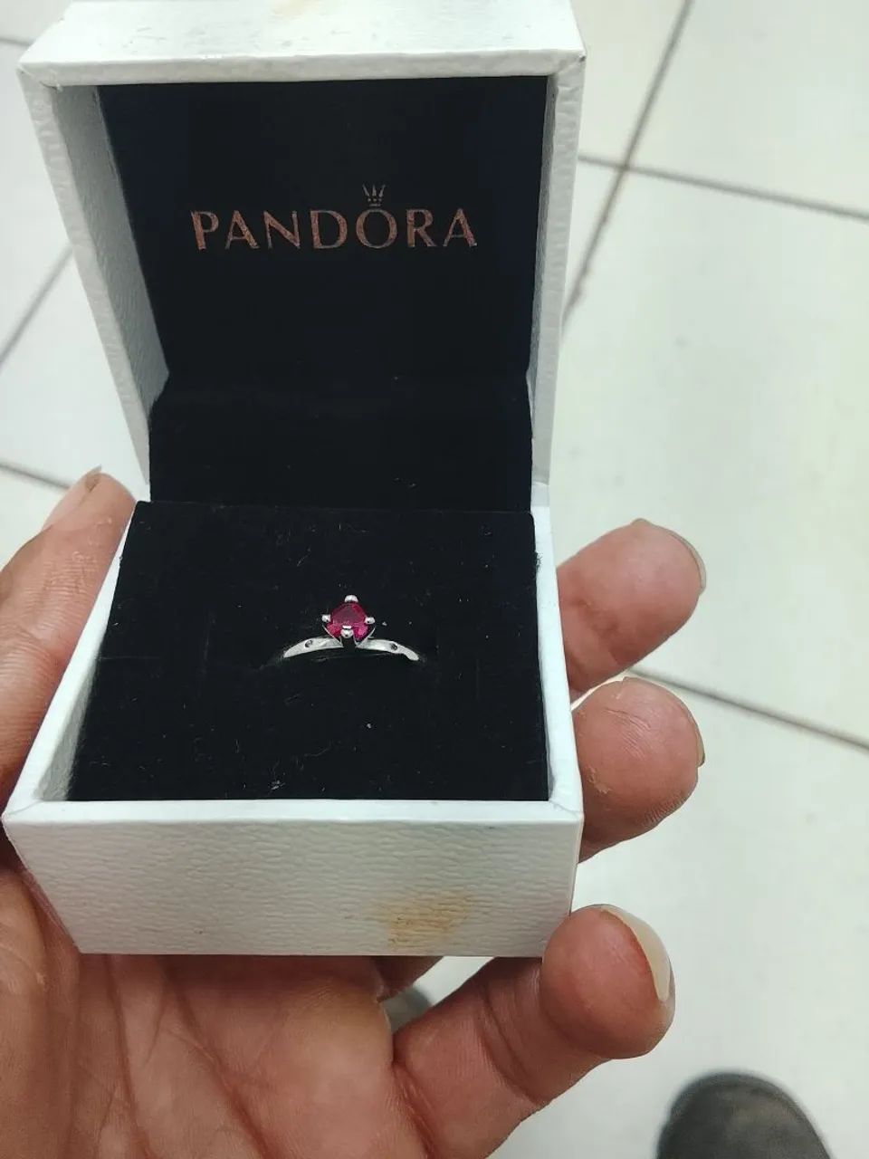 anel de plata pandora - Foto 4