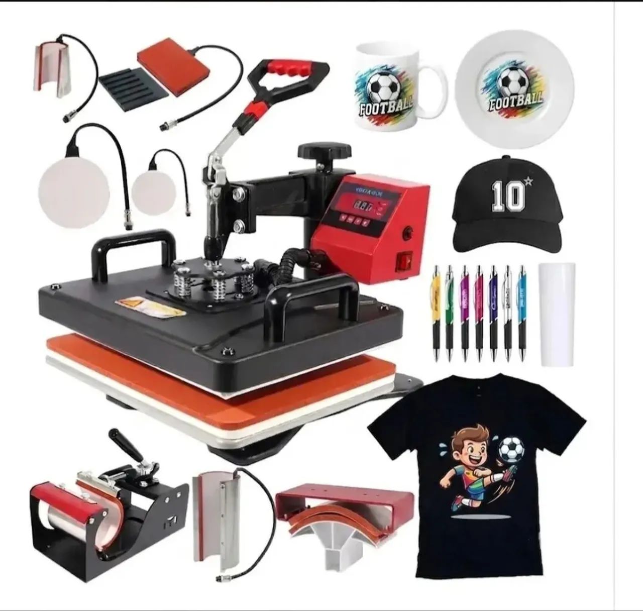 Prensa térmica 8 em 1