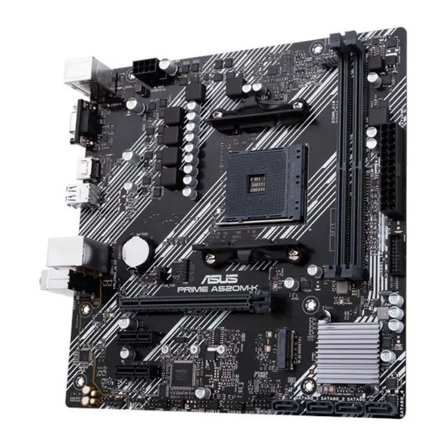 Placa Mae Asus PRIME A520M-K DDR4 Socket AM4 Chipset AMD A520, PRIME-A520M-K - Foto 2