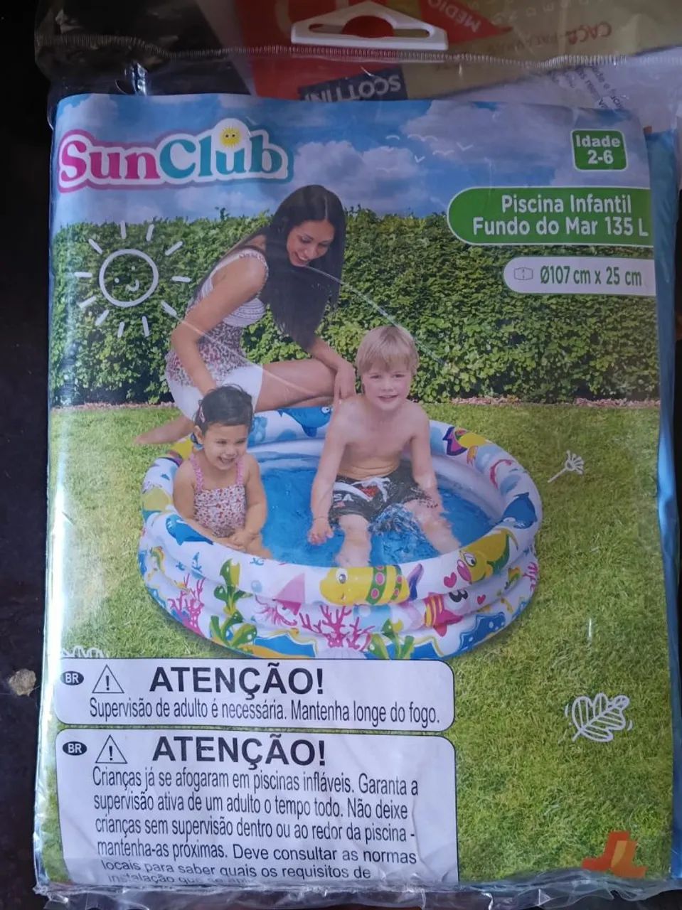 Piscina infantil 135 litros  - Foto 2