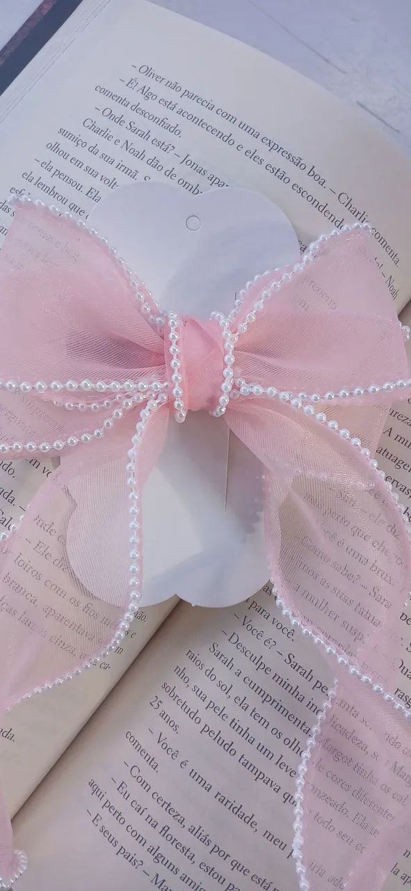 Laço longo princesa rosa