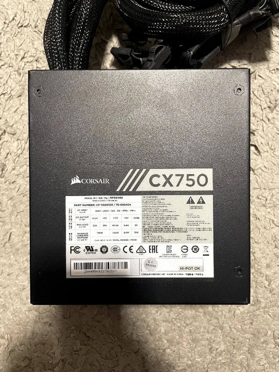 Fonte Corsair CX750 750W 80 Plus Bronze - ATX - Foto 4