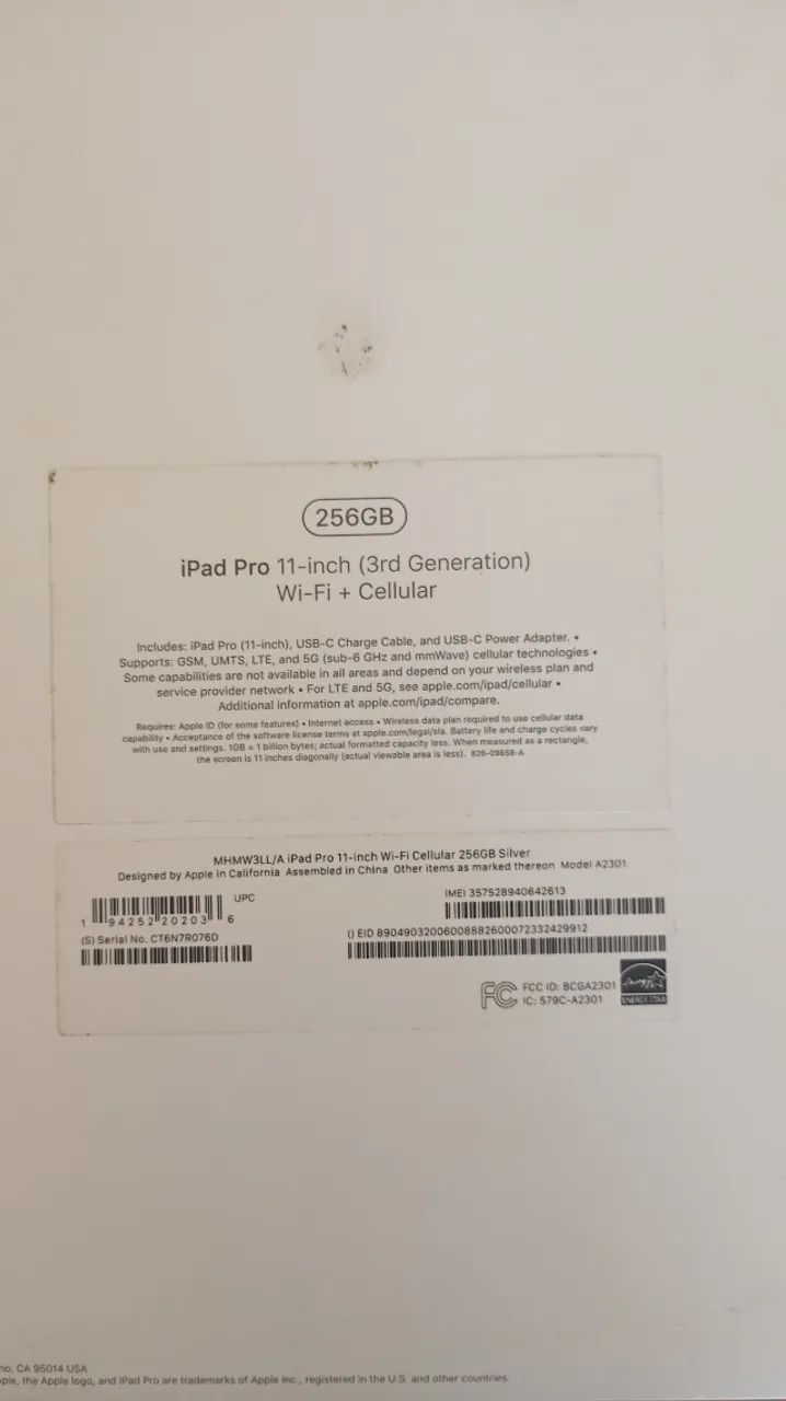 iPad Pro (11 pol) 3ª Geração 256GB Wi-FI + Celular  - Foto 4