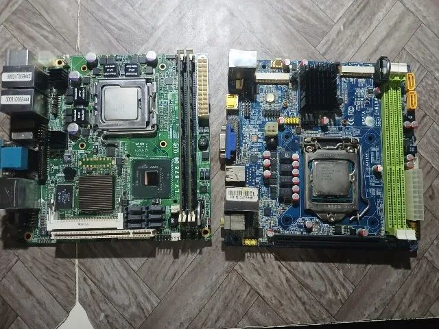 Dupla Placa-Mãe + Processadores Intel ? IH61X4/i3-3210 + LV-676/E2140