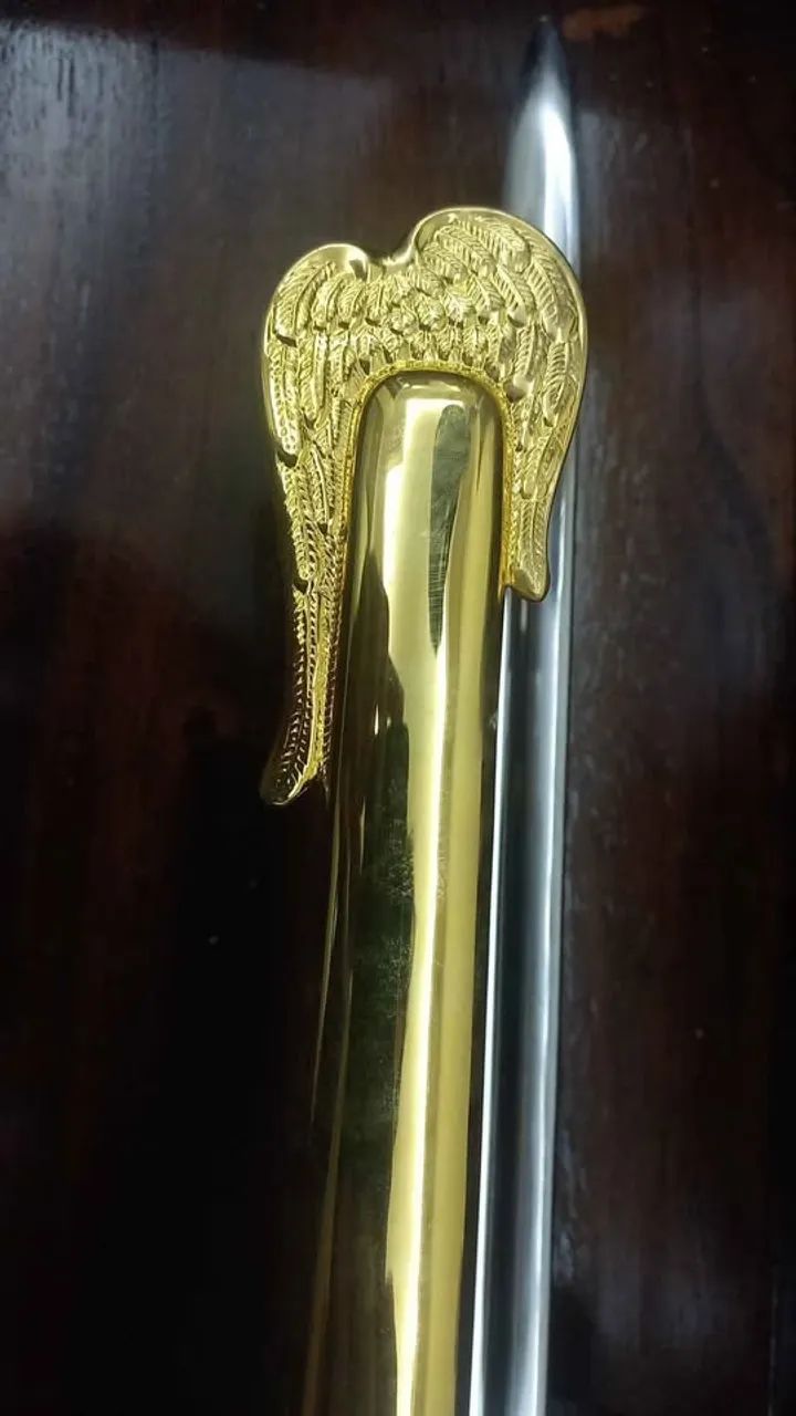 Espada Militar de Oficial da Força Aérea Brasileira com Moldura de Madeira - Foto 6