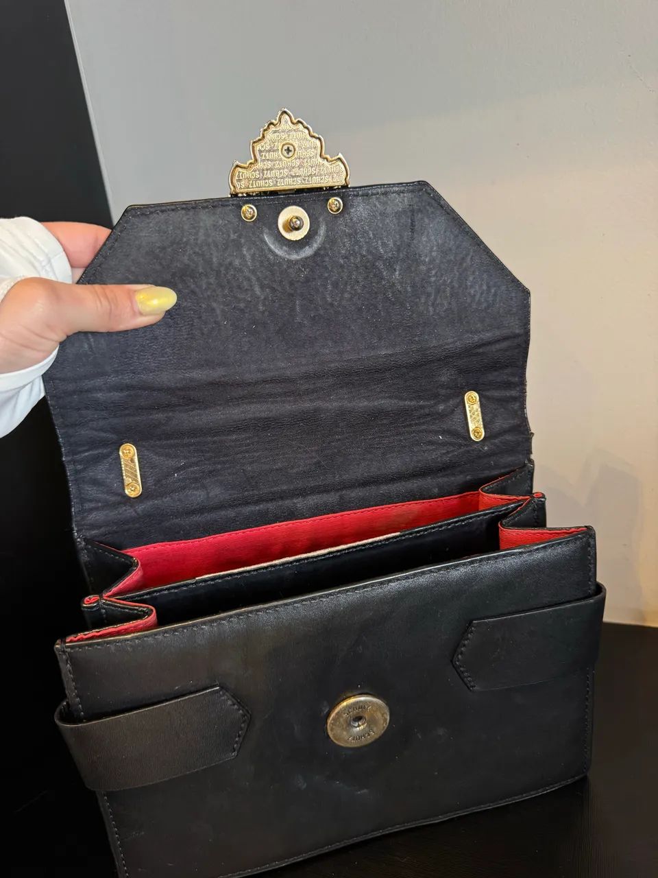 bolsa schutz couro legítimo - Foto 2