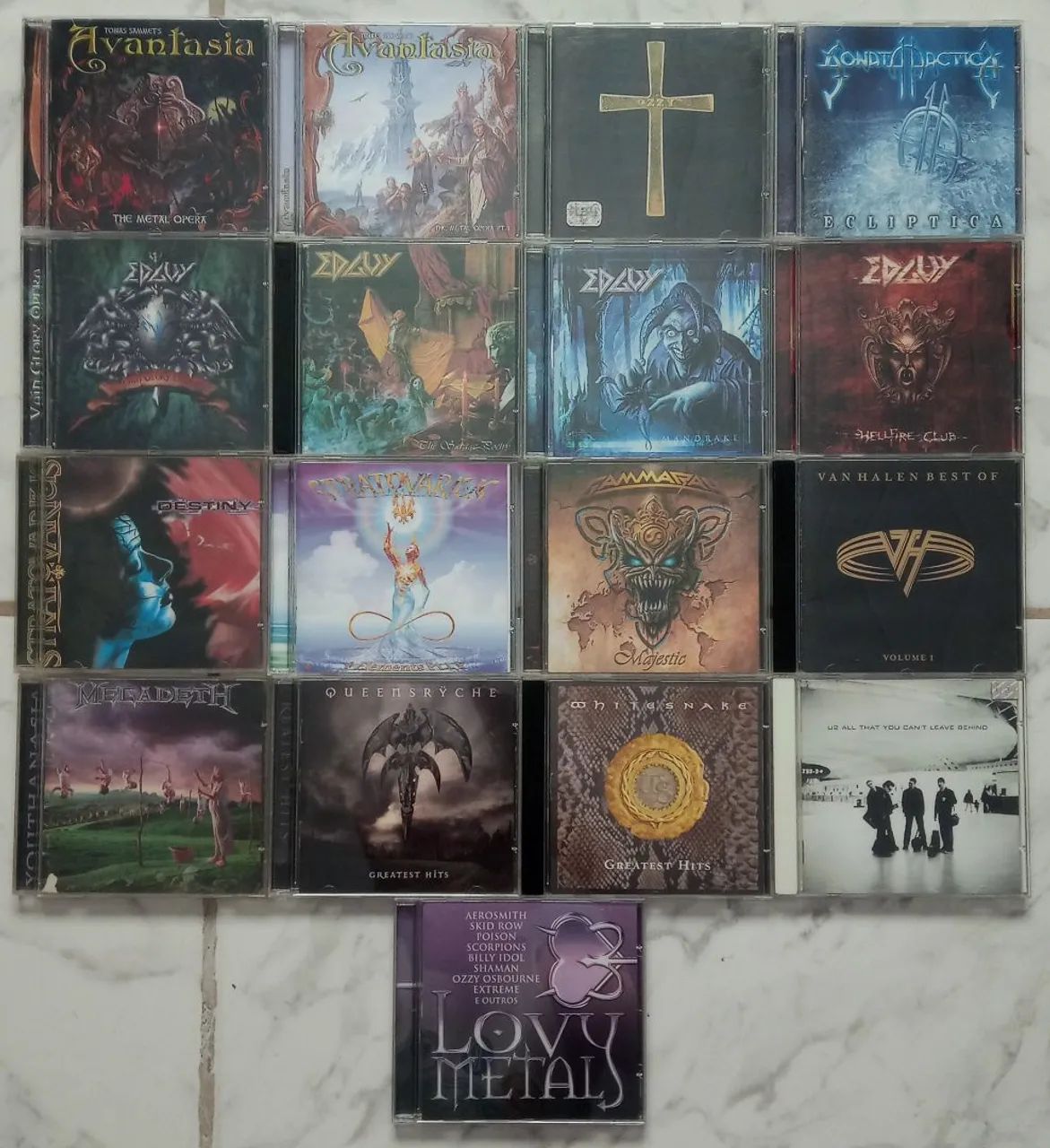 LOTE DE CD'S DE METAL e Rock