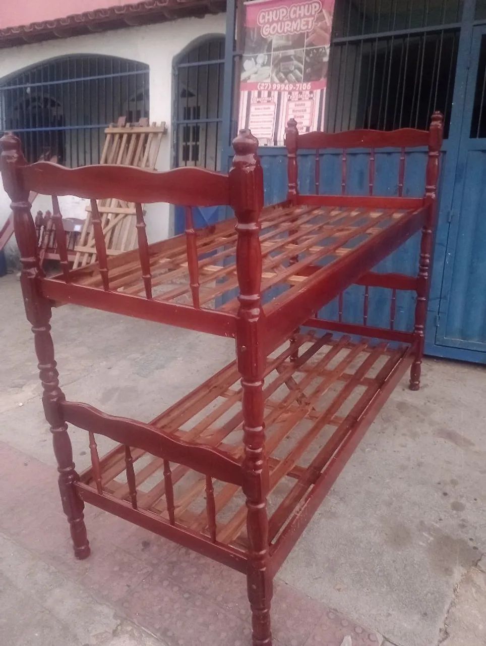 Cama beliche de madeira Angelim maciça 799,00 - Foto 5