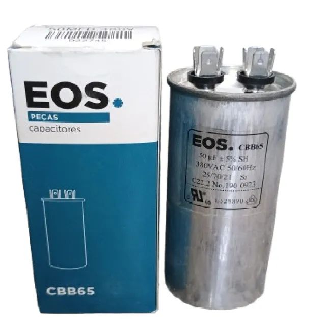 CAPACITOR EOS DE 50 MFD POR 380 VAC MODELO D-22745