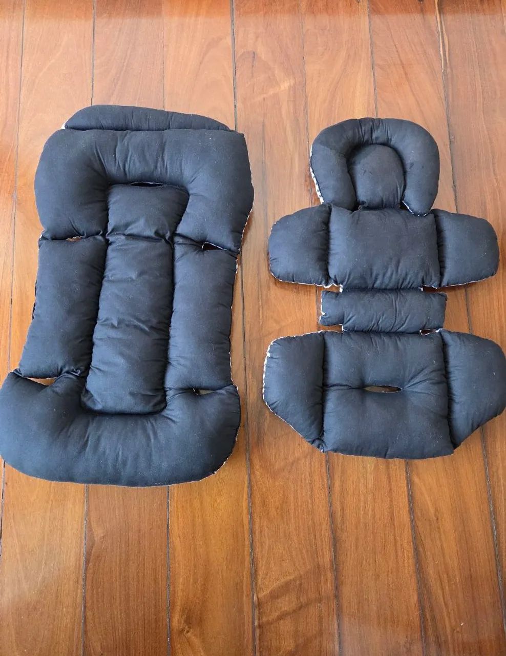 Kit de almofadas dupla face redutoras para bebê conforto e moisés/carrinho