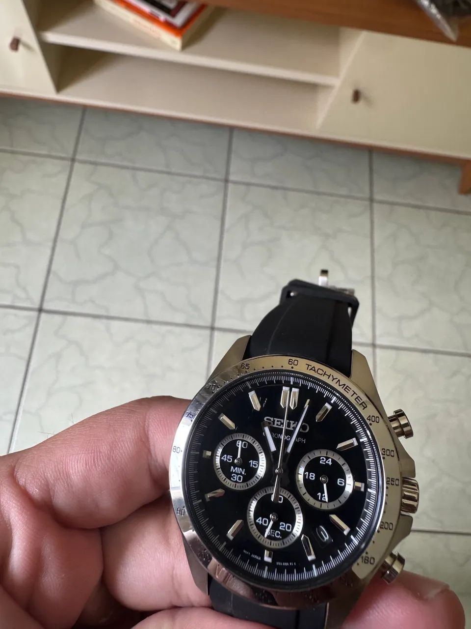 Relógio Seiko Spirit Cronógrafo SBTR013