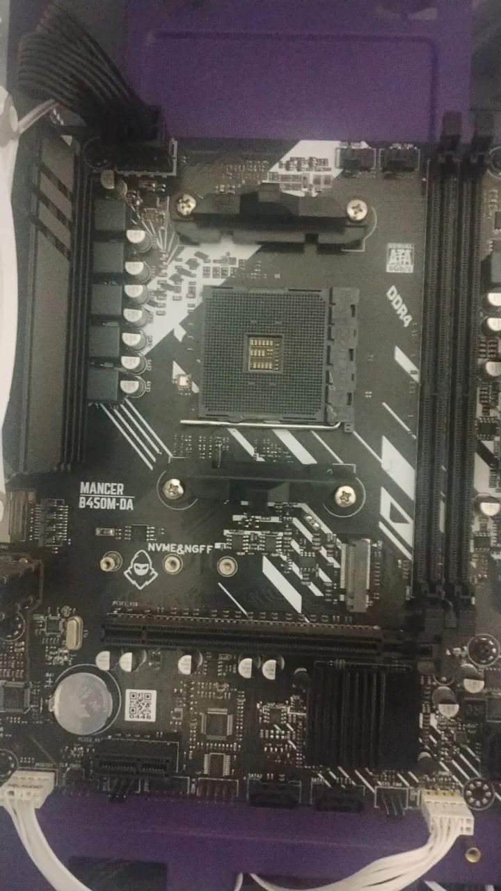Placa mãe mancer b450m ( excelente estado)