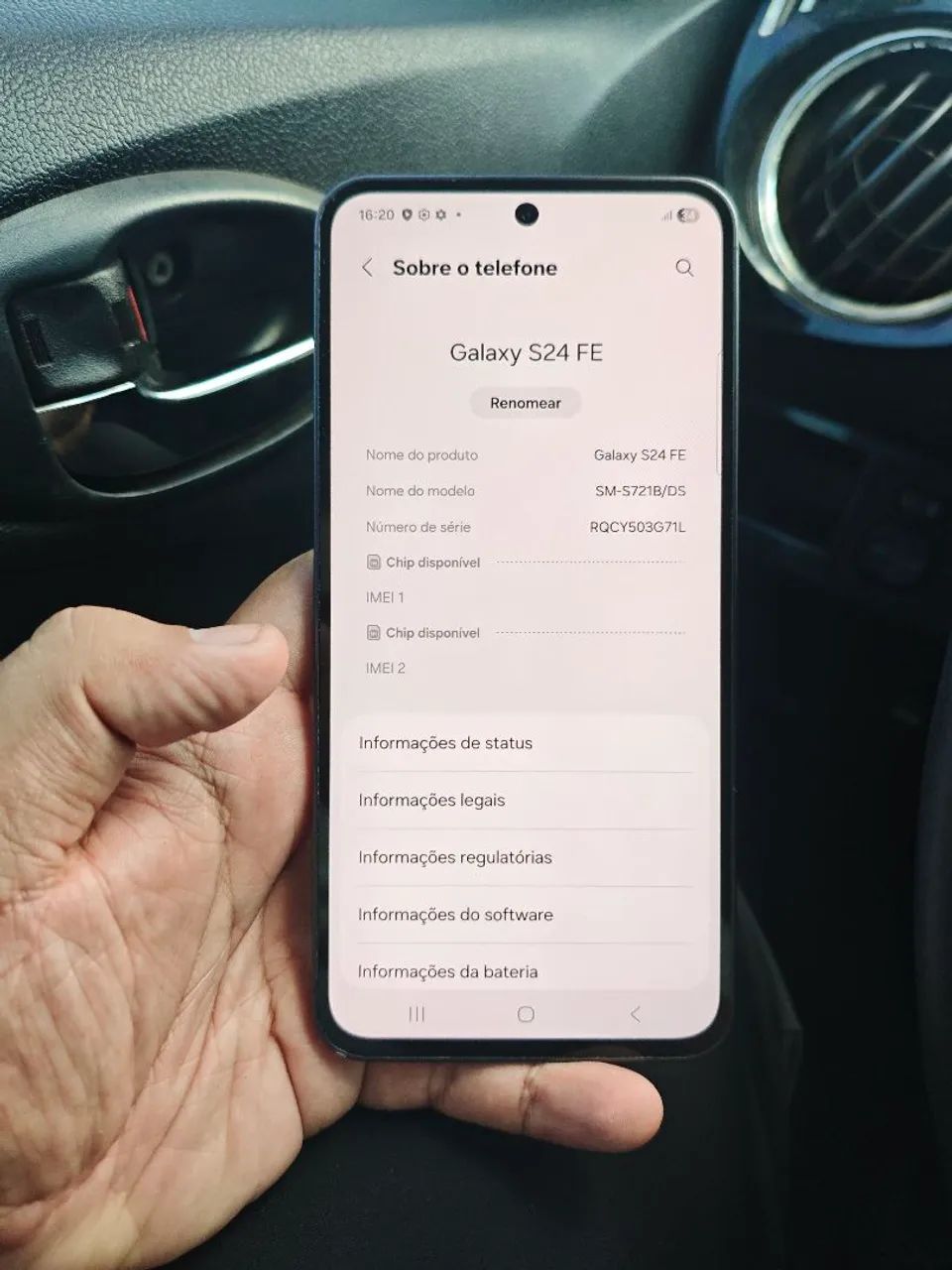 Samsung S24 FE - 8+8/128GB - AC OLXPAY  - Foto 2
