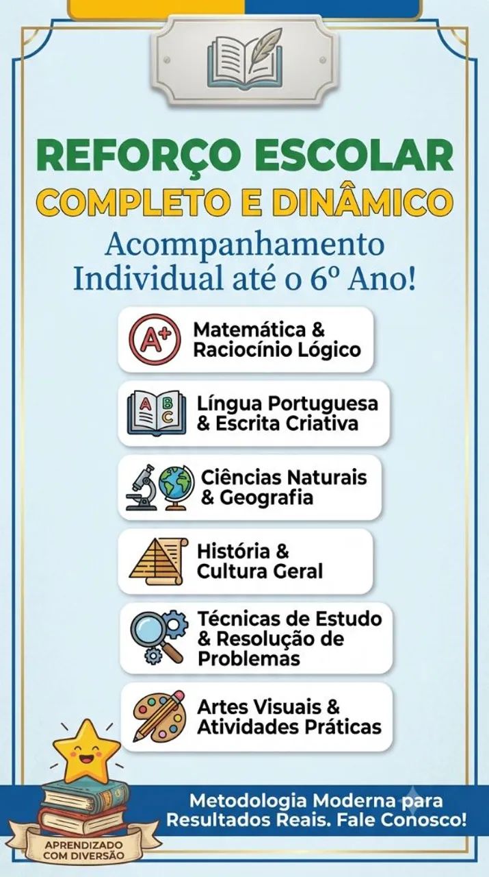 Reforço escolar.