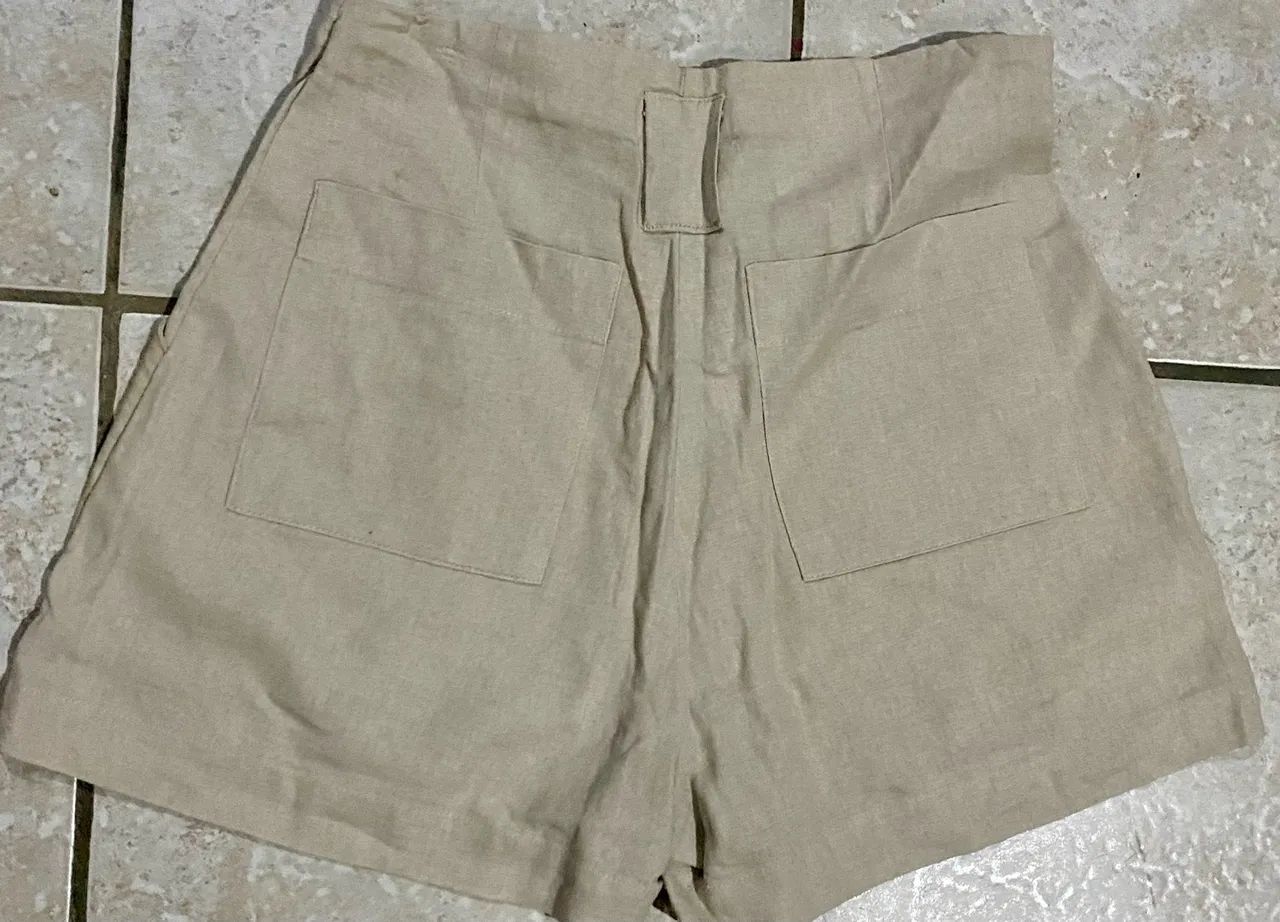 Short de linho P  - Foto 3