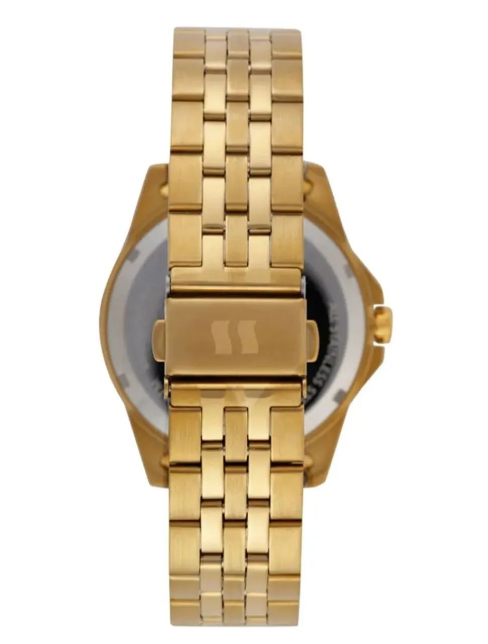Relógio Masculino Analógico Aço Dourado - Foto 2