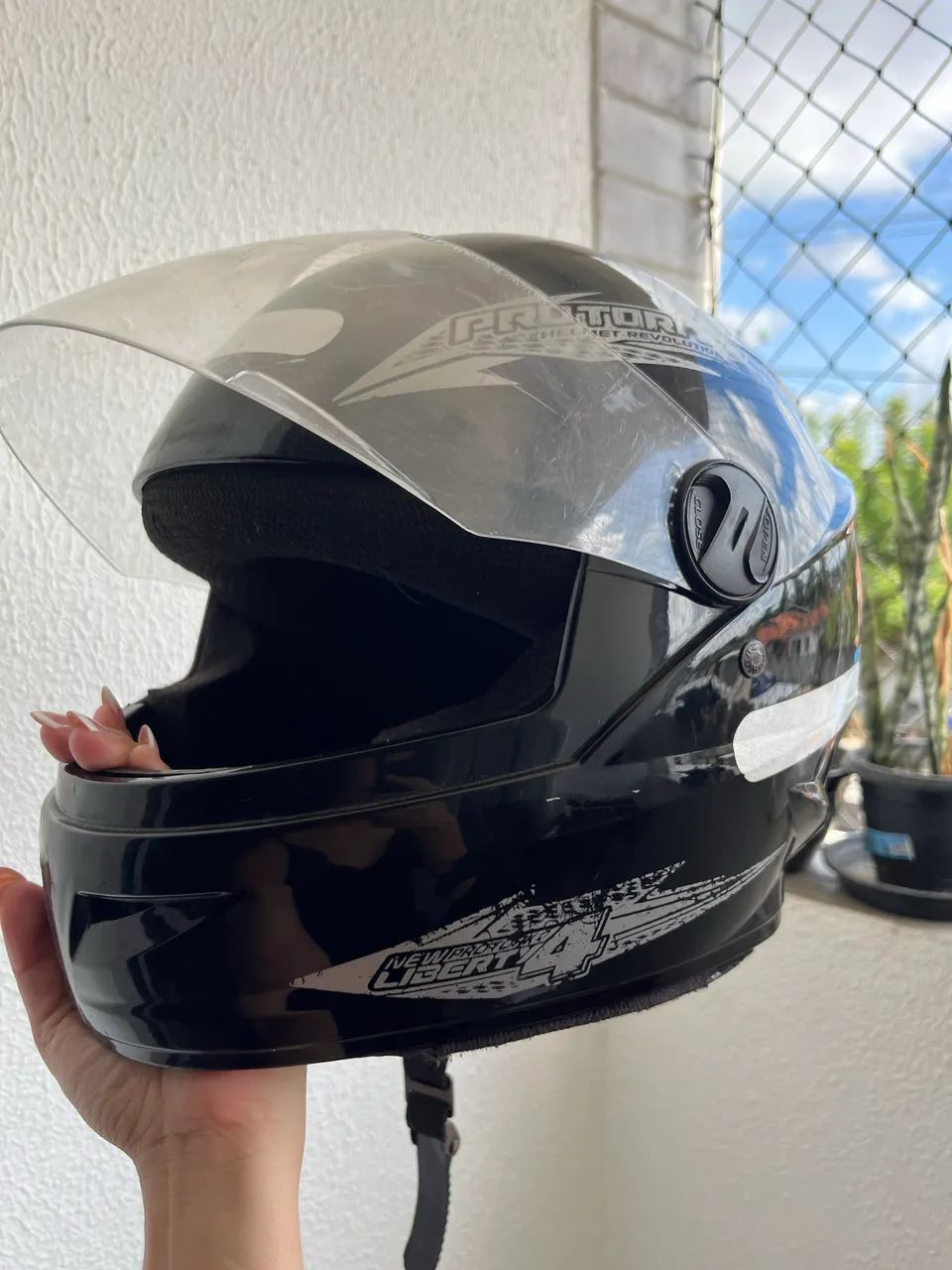 Capacete usado 