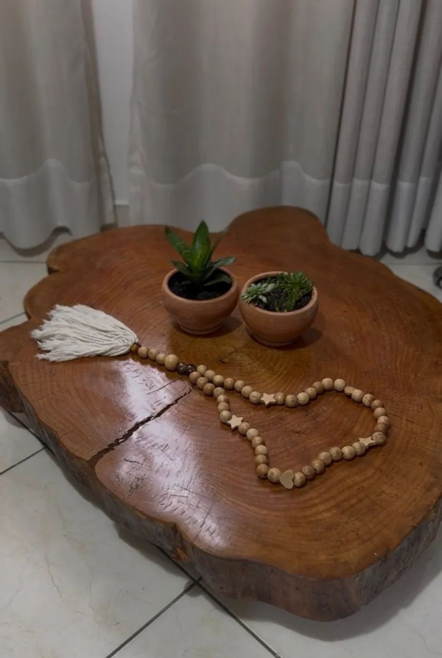 MESA DE CENTRO  TRONCO DE ÁRVORE - Foto 3
