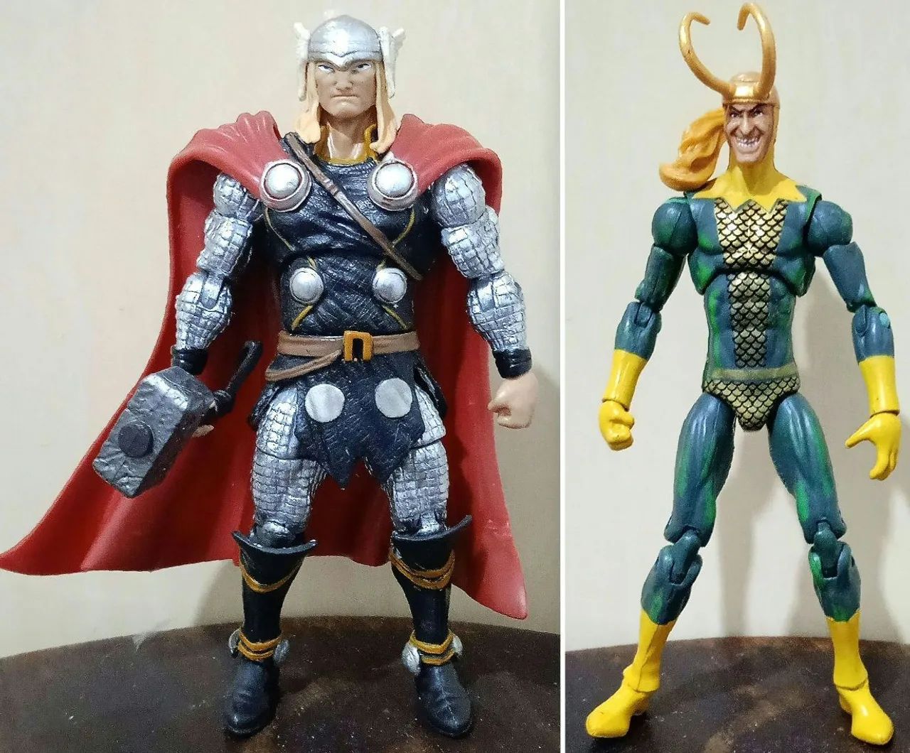 action figure Thor e Loki marvel universe 3,75