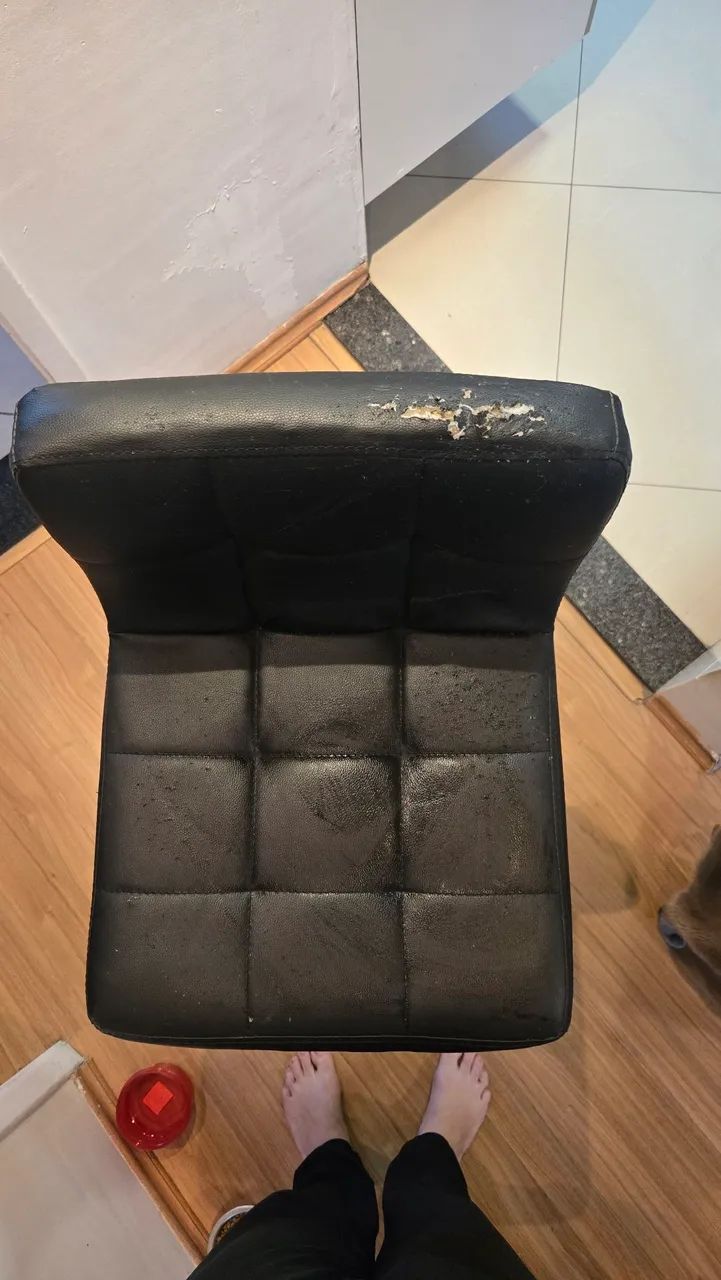 Banqueta metálica em courino - Foto 2