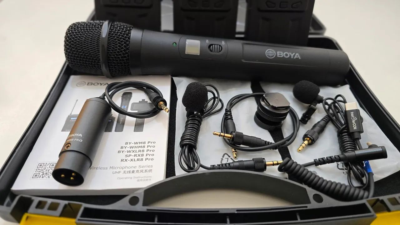 MICROFONE BOYA LAPELA E BASTÃO KIT COMPLETO  - Foto 2