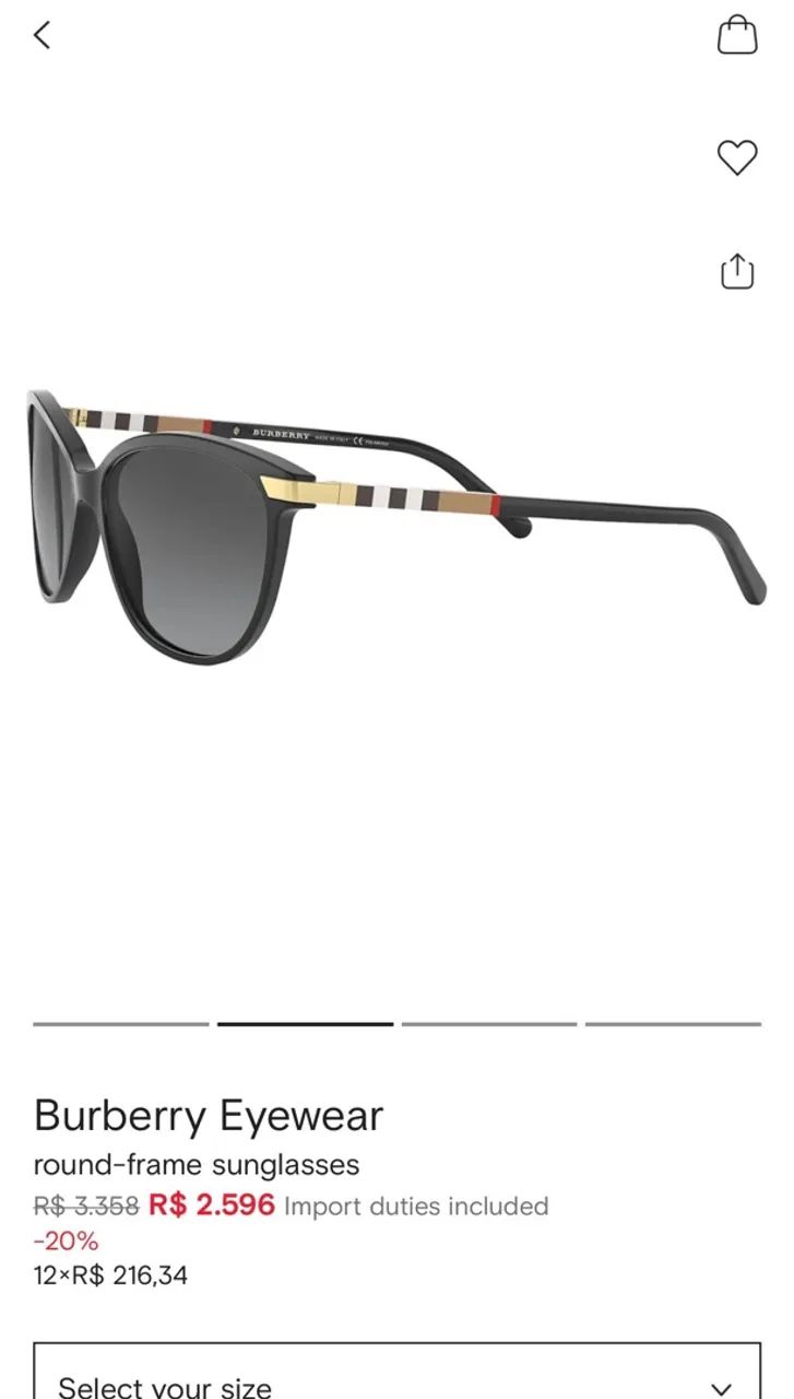 Oculos de sol Burberry - Foto 5