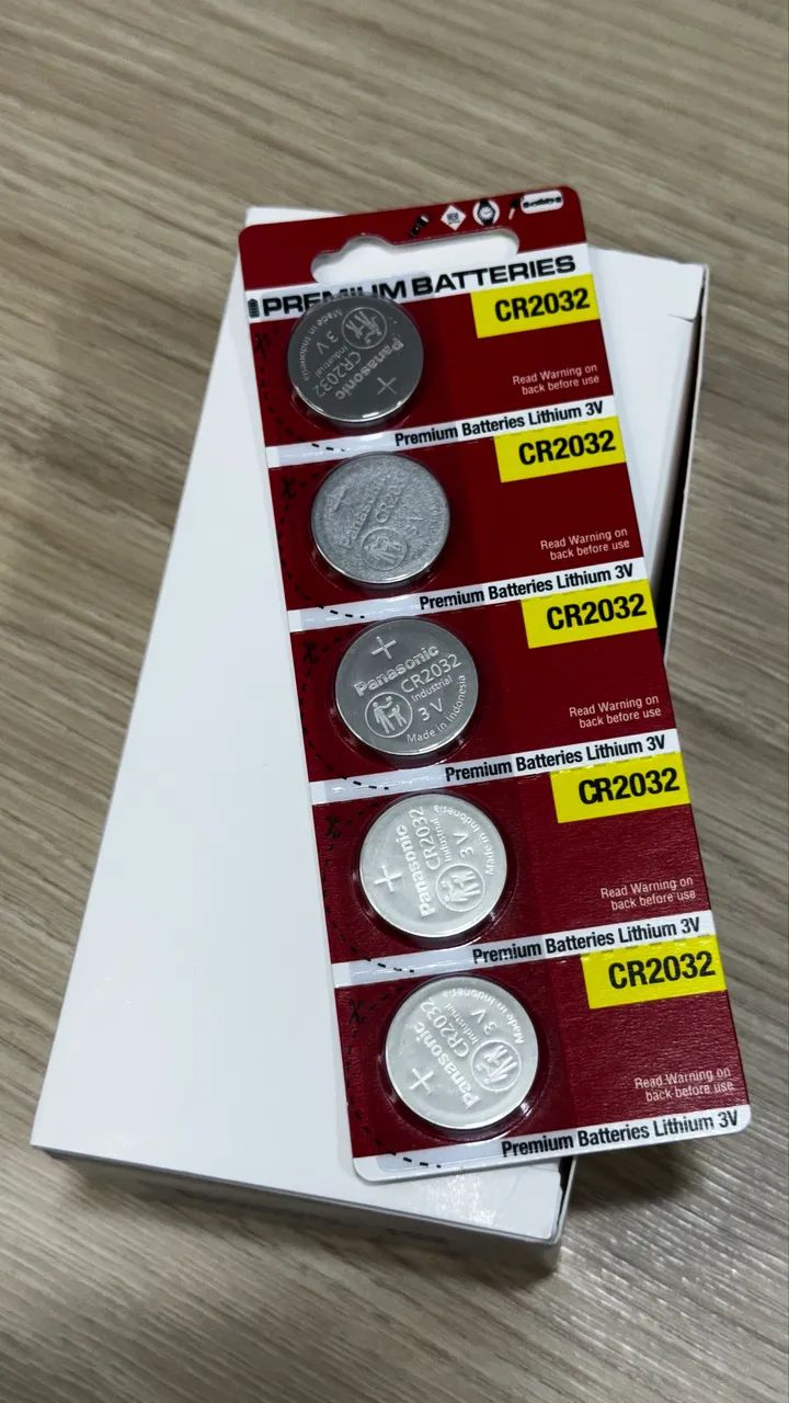 Caixa de bateria 2032 Panasonic atacado 100 unidades - Foto 3